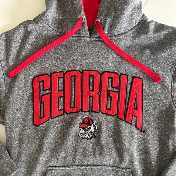 Georgia Bulldog Hoodie by Champion, Adult Small - Picture 2 of 5